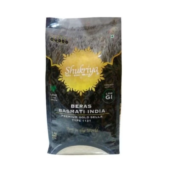 

Syukriya Beras Basmati India Premium Gold Sella 1kg