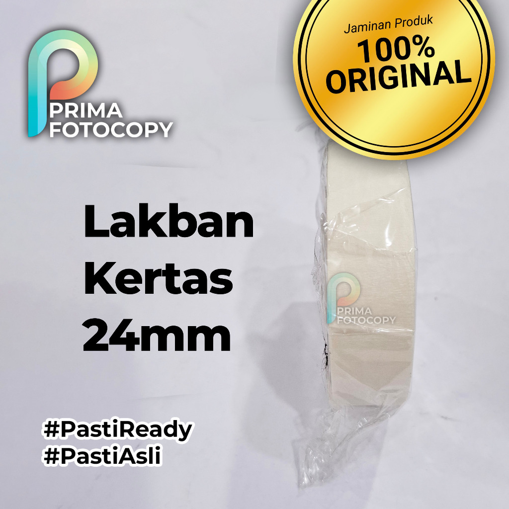 

Lakban Kertas 1in | 24 24MM x 17M | Masking Washi Tape Putih Multifungsi