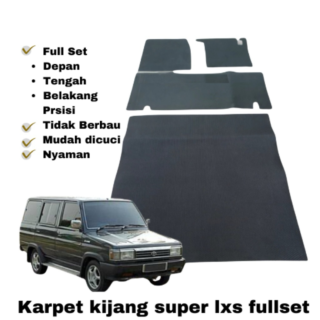karpet Mobil Kijang super Lxs Fullset alas kaki matras mobil kijang super Lxs