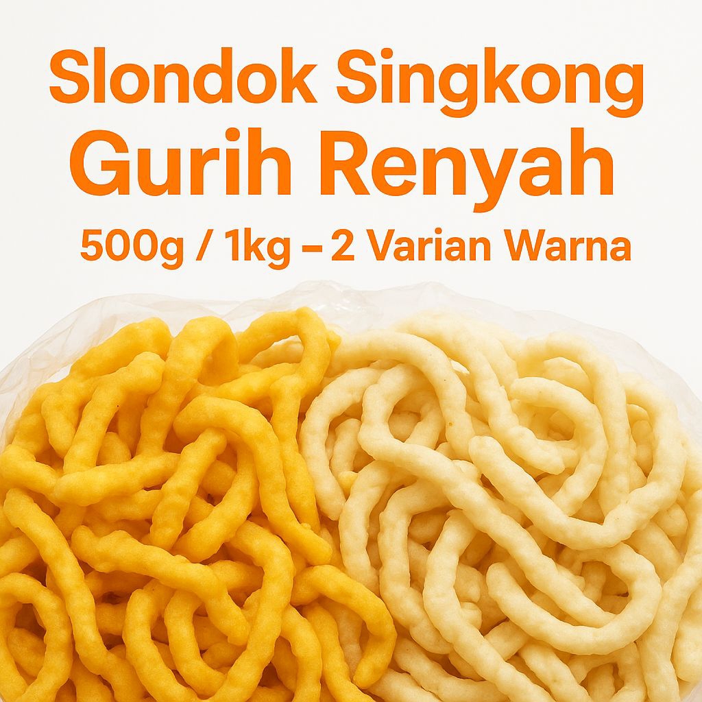 

Slondok Singkong Gurih Renyah 500g / 1kg – Kerupuk Camilan Tradisional