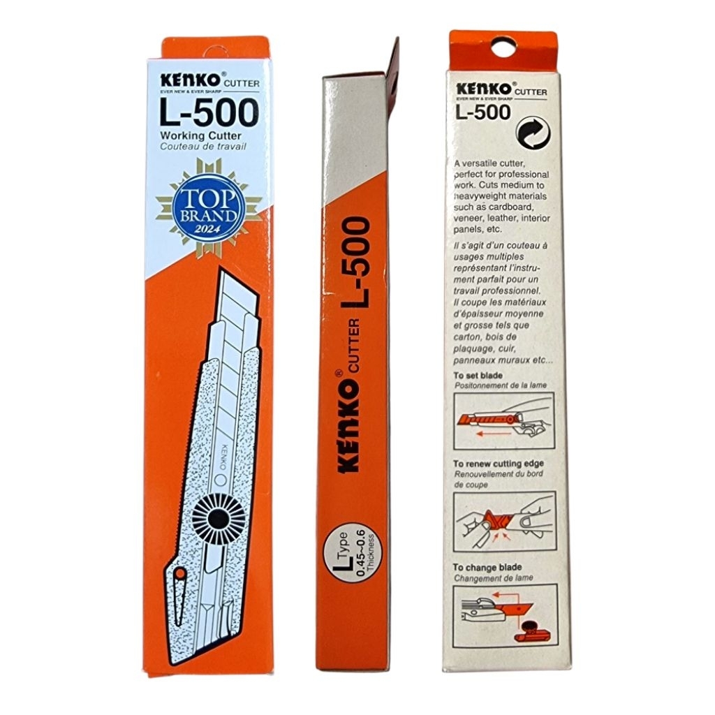 

CUTTER BESAR KENKO L-500 TAJAM KOKOH | KATER BESAR | PISAU BESAR