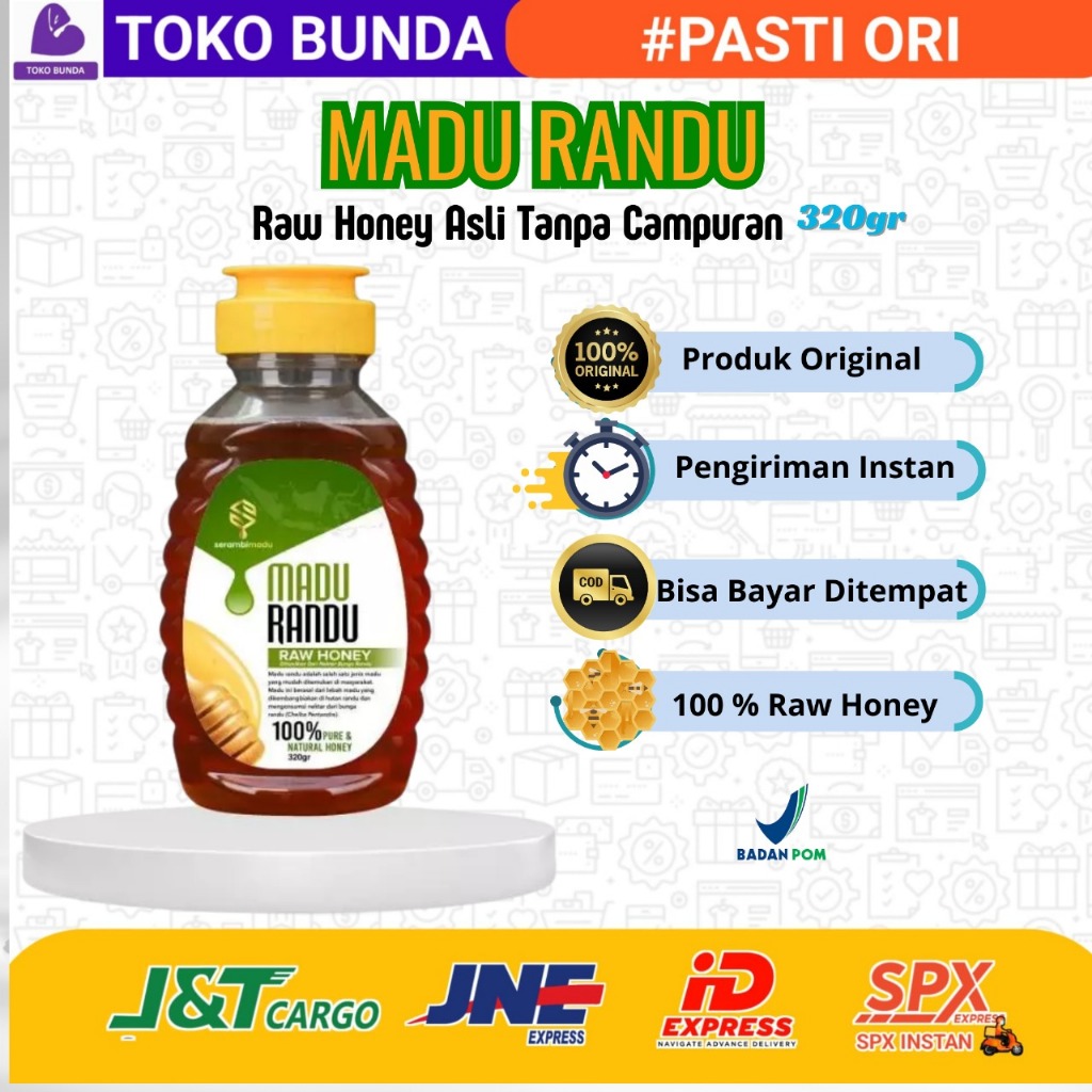 

Madu Randu Raw Honey Asli Tanpa Bahan Campuran 320gr
