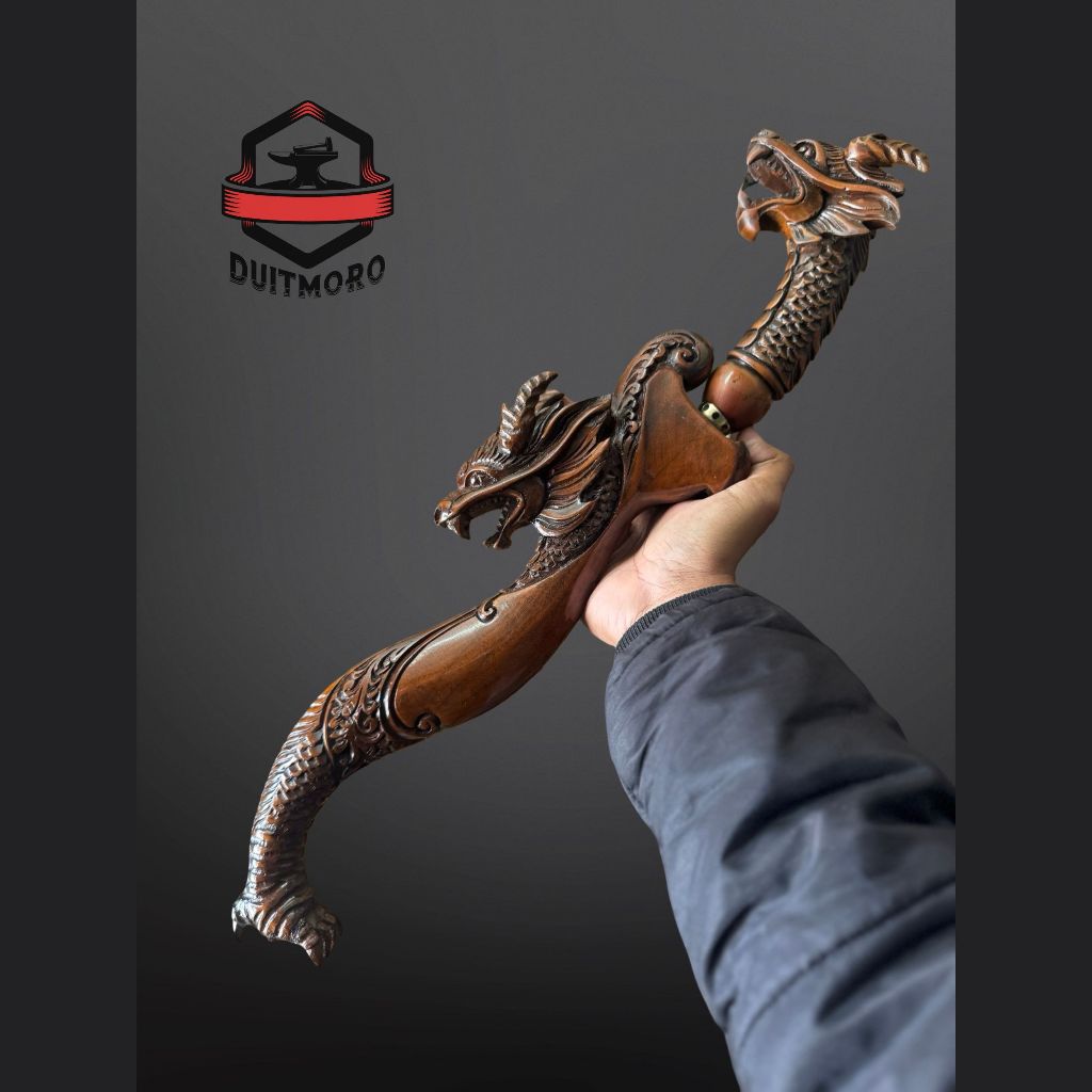 kujang pamor | kujang baja asli | kujang damaskus untuk koleksi pajangan rumah atau upacara adat