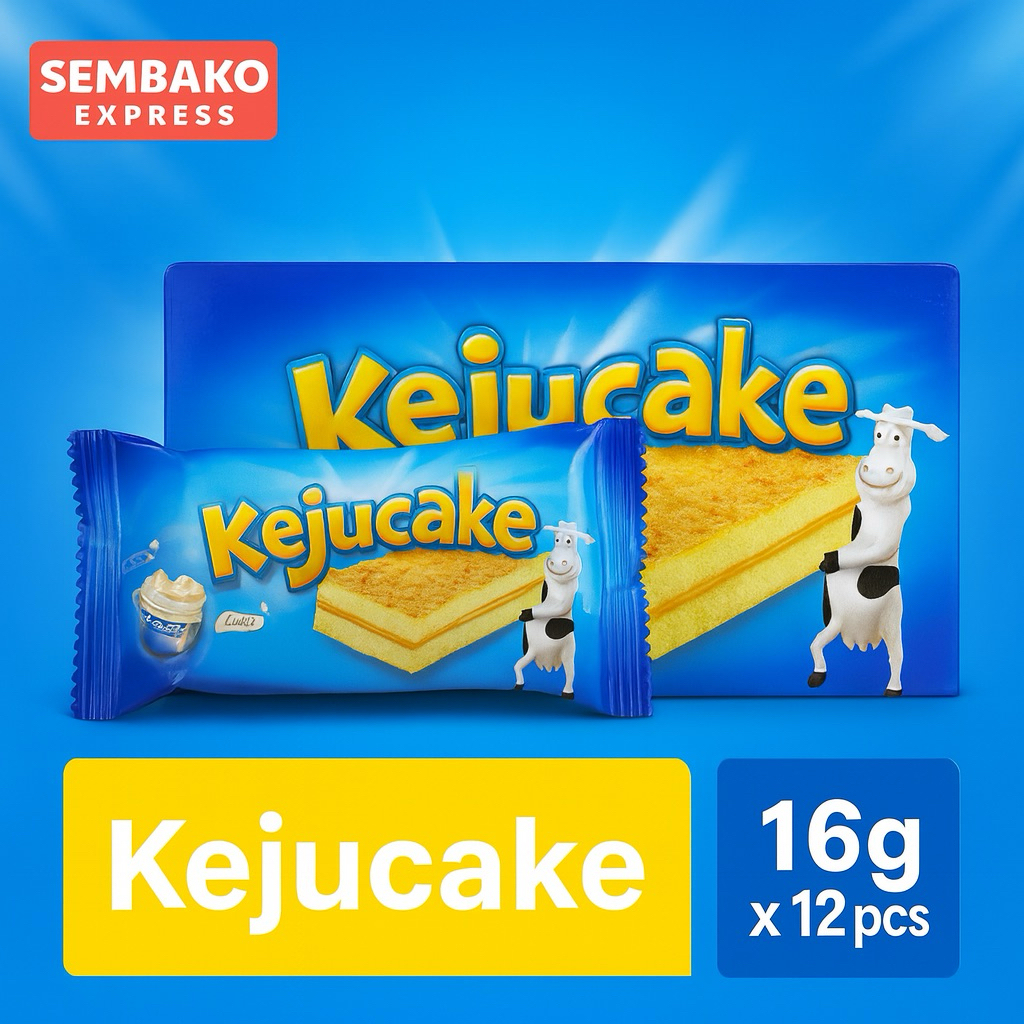

KRAFT Keju Cake 16 g x 12 – Lembut, Gurih, dan Penuh Keju Asli