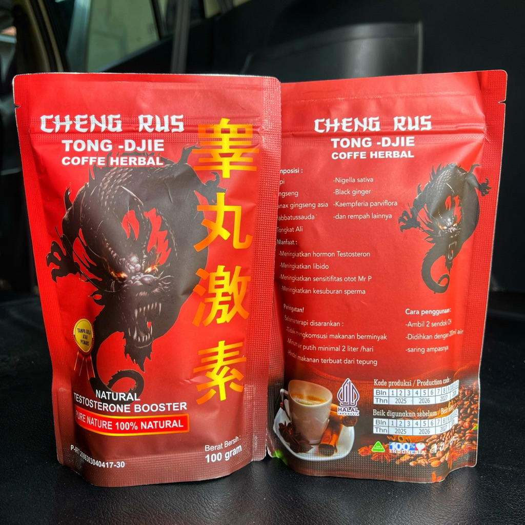 

Cheng Rus Tong Djie Coffe Herbal Ektrak Tongkat Ali Ngaceng Terus 100g