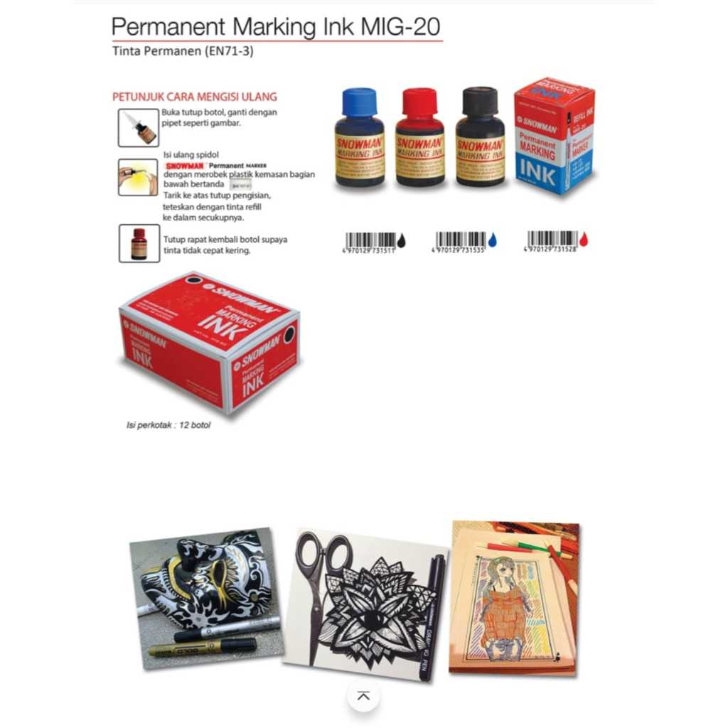 

TINTA SPIDOL G-12 HIJAU SNOWMAN