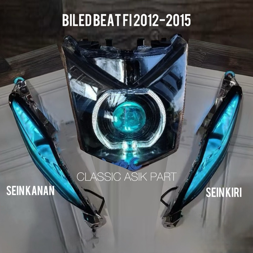 Paket ganteng Lampu Biled Beat fi 2012-2015 Komplit Lampu sen alis running