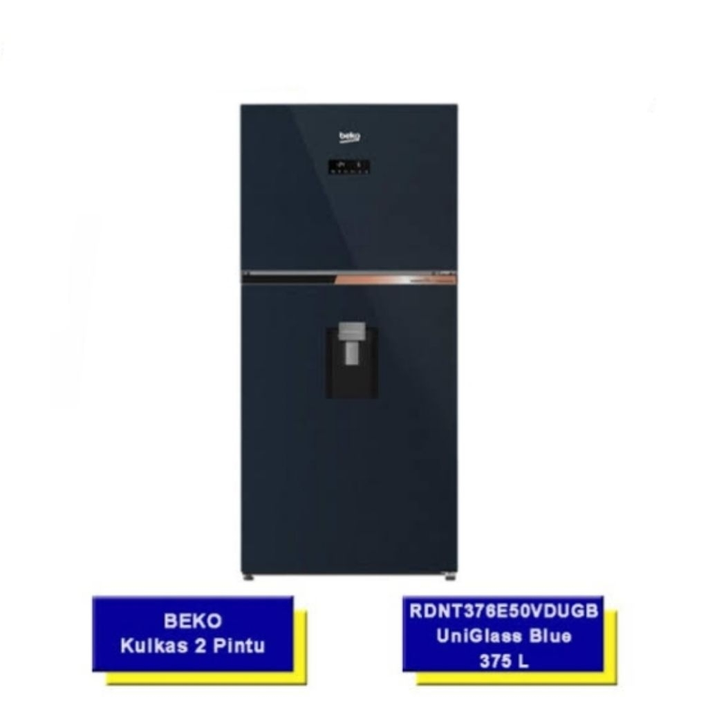 Beko Kulkas 2 Pintu RDNT376E50VDUGBL Dispenser Air 375 L