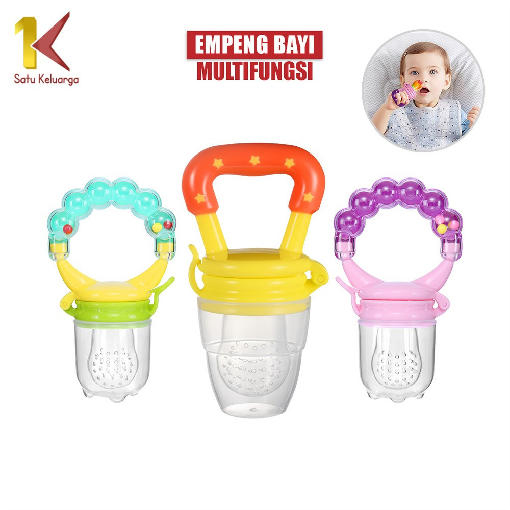 Satu Keluarga Empeng Dot Buah Anak C44-45 Baby Fruit Feeder Rattle Teether Kompeng Pacifier Gigitan 