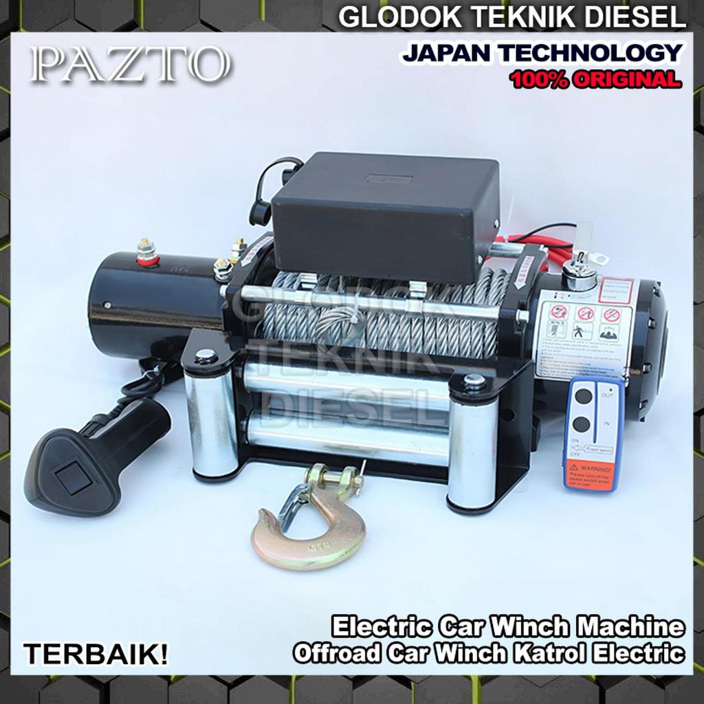 Electric Car Towing Wire Rope Winch Hoist 8500 Lbs x 30 & 26 meter 12 Volt Heavy Duty HD 1 phase Tal