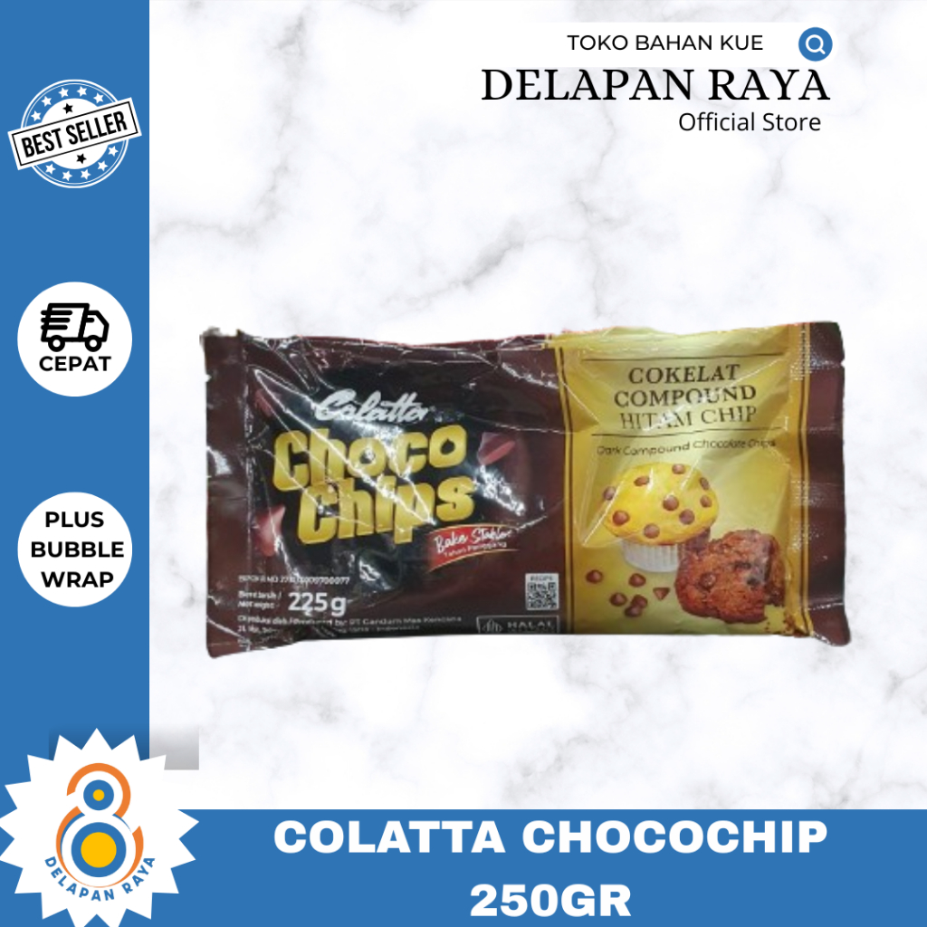 

Colatta Choco chip 225GR / Coklat Chip -8Raya