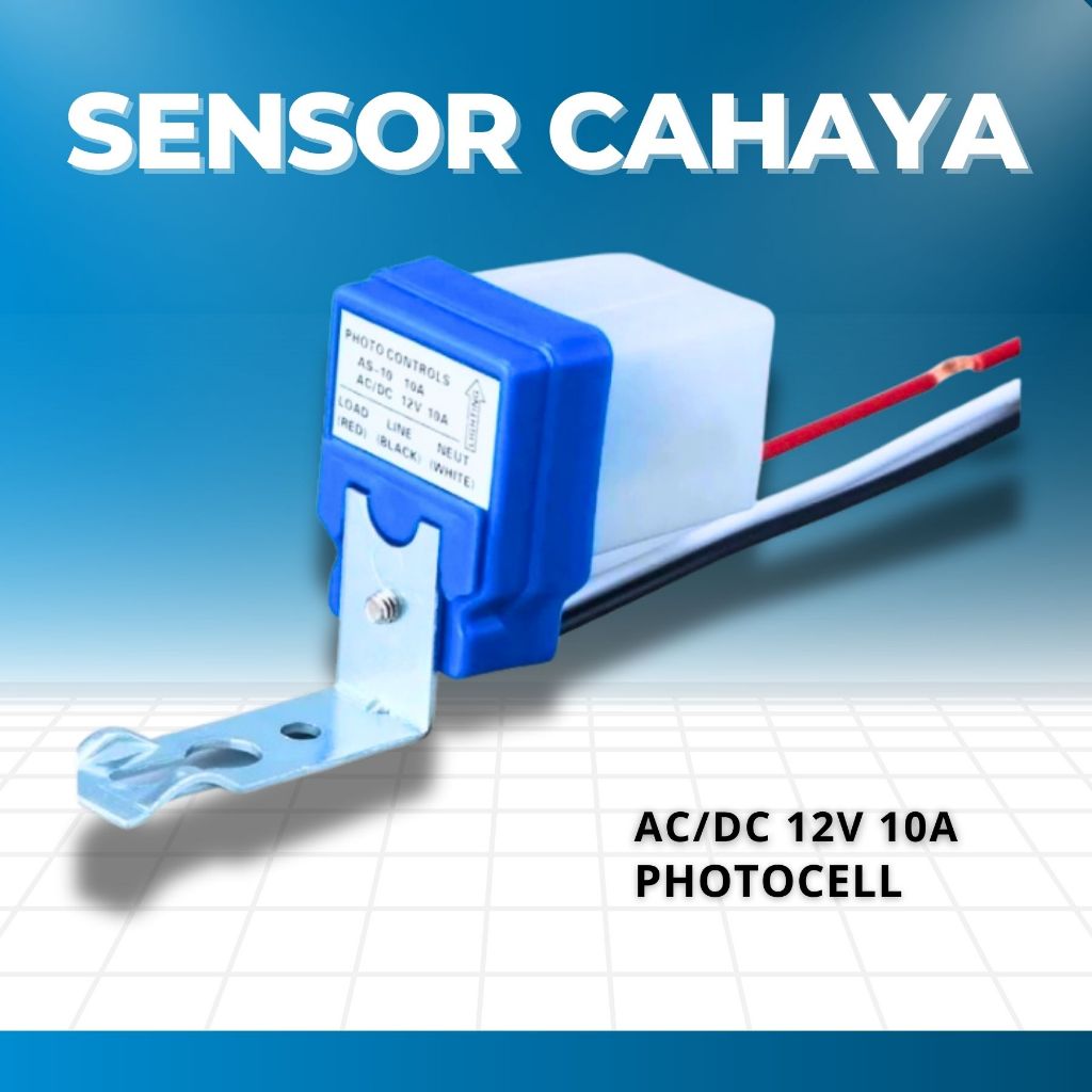 Sensor Cahaya Photocell Fotosel AC/DC 12V 10A