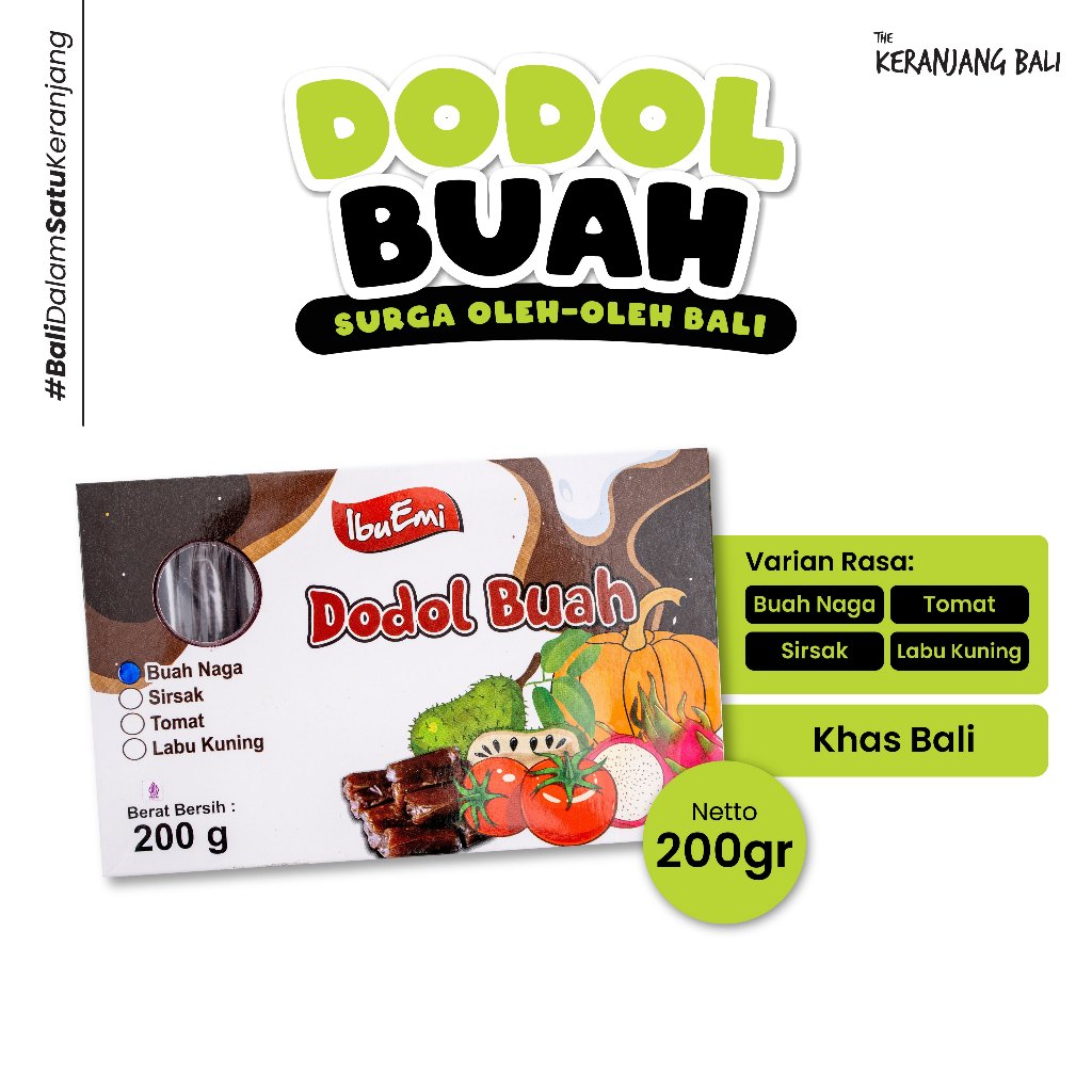 

The Keranjang Bali Dodol Buah Emi 200gram
