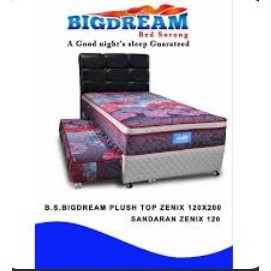 Bed Sorong Merah Bigdream Bigland | Springbed Bed Sorong Anak Murah Palembang
