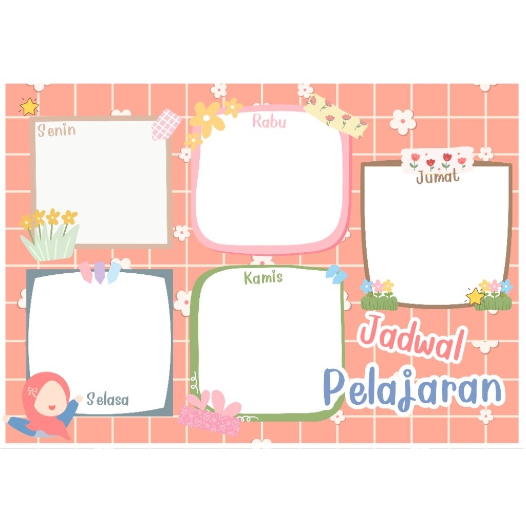 

Poster Jadwal Pelajaran / Roster Pelajaran
