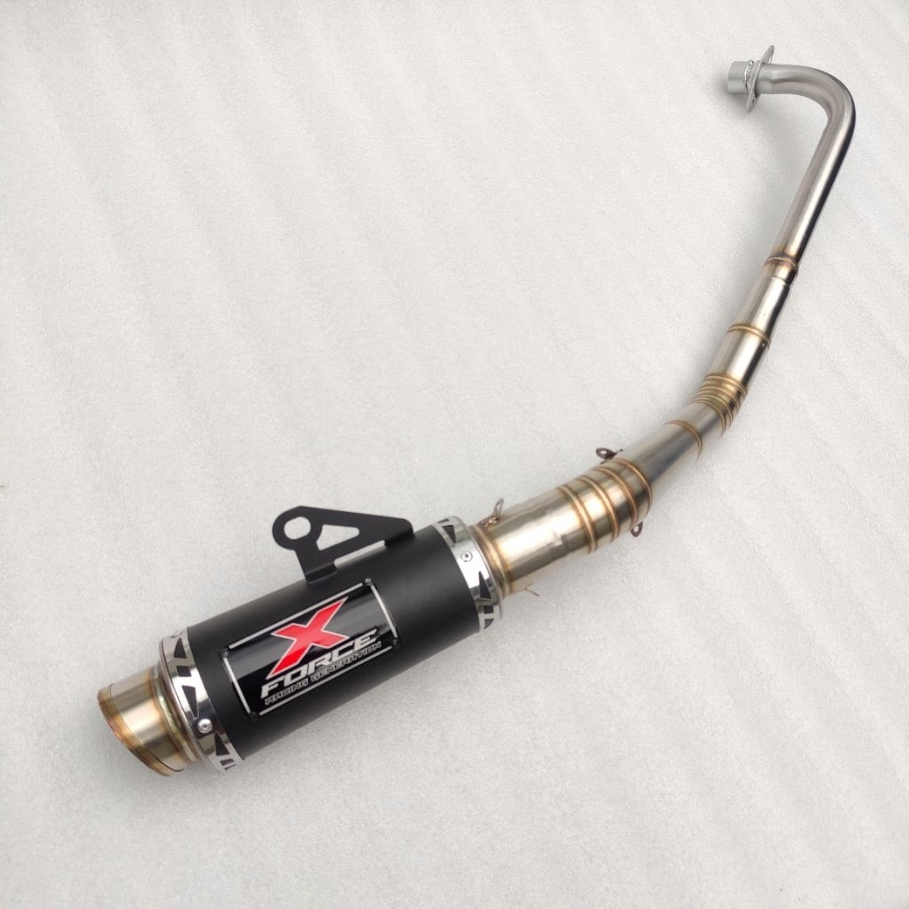 Knalpot FORCE X racing kolong ex tengah supra x 125 karisma kph jupiter z 5tp jupiter z1 jupiter rob