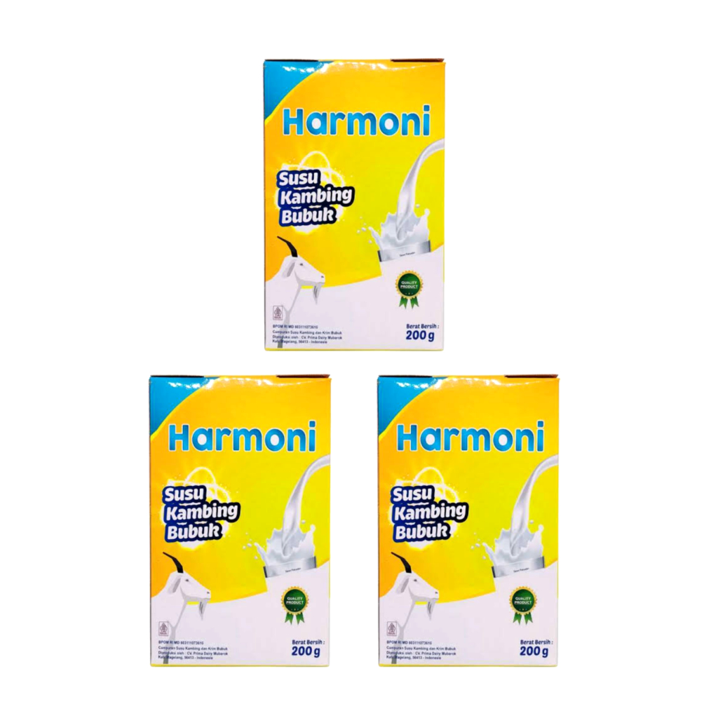 

3 BOX Susu Kambing Bubuk Etawa Harmoni 200g - asli 100% original BPOM