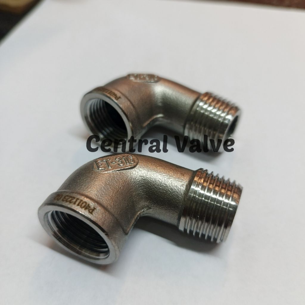 Street elbow 1" inch Stainless 316 drat luar dalam
