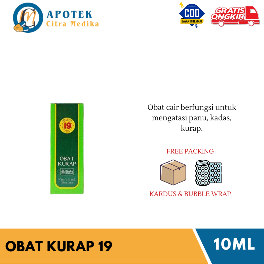 OBAT (KURAP 19)  - MENGATASI PENYAKIT JAMUR/PANU/KUDIS/KURAP AMPUH
