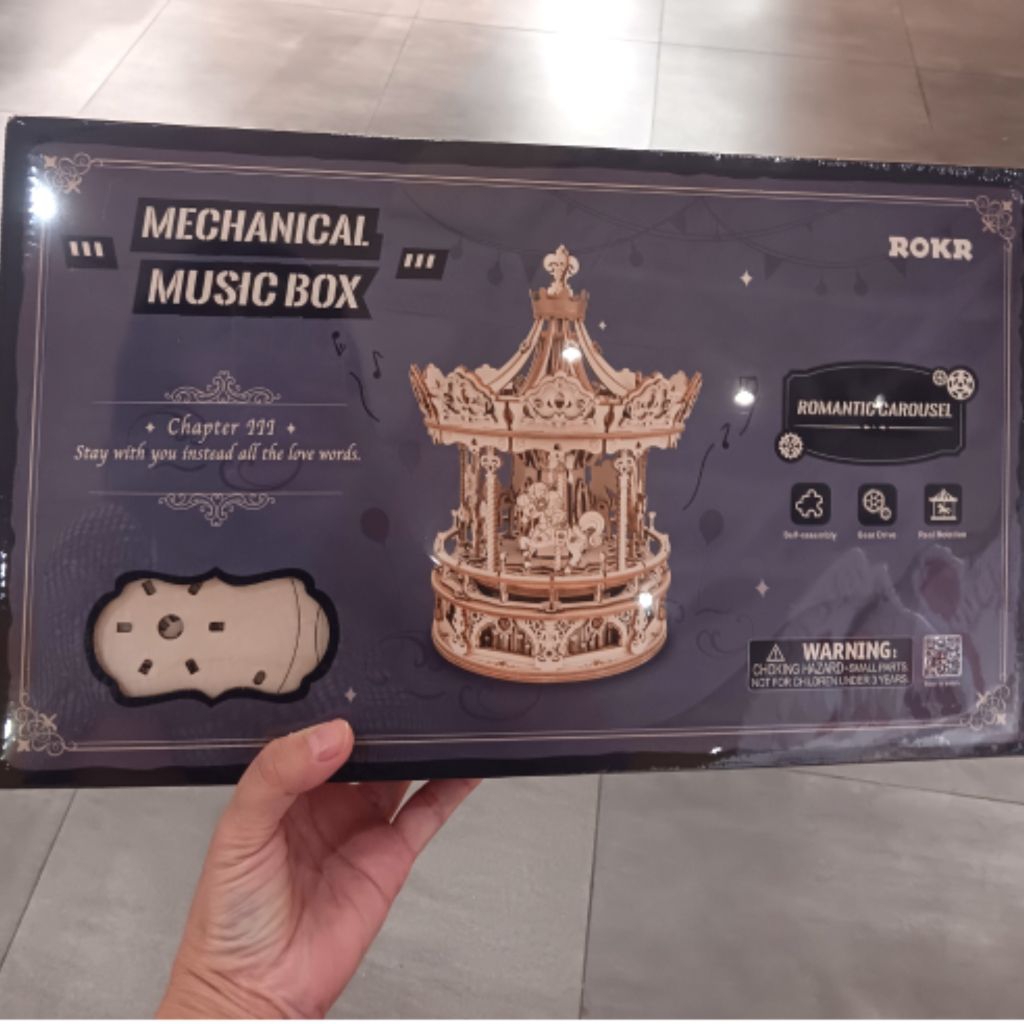 ROKR MECHANICAL MUSIC BOX ROMANTIC CAROUSEL