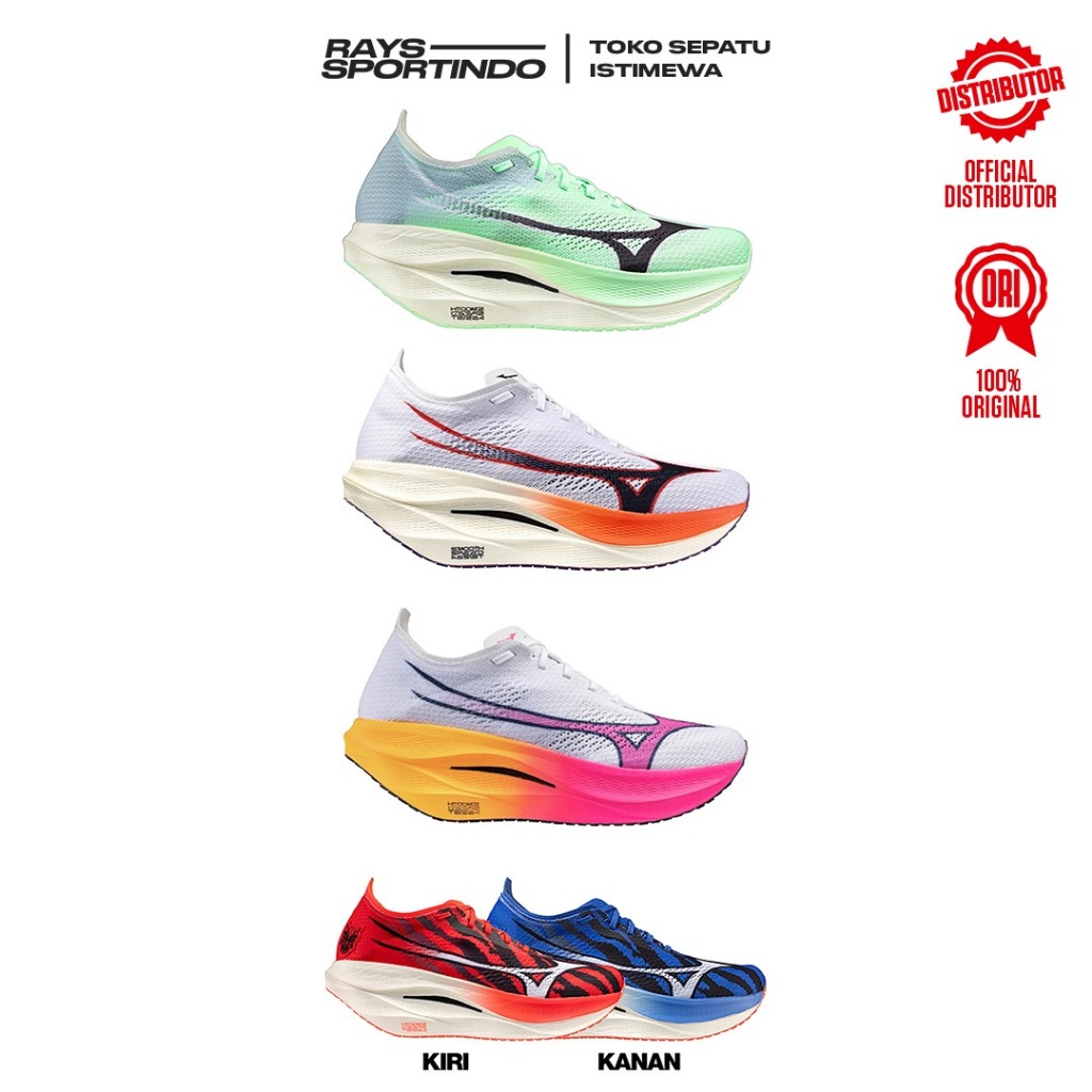 SEPATU RUNNING MIZUNO WAVE REBELLION PRO 3