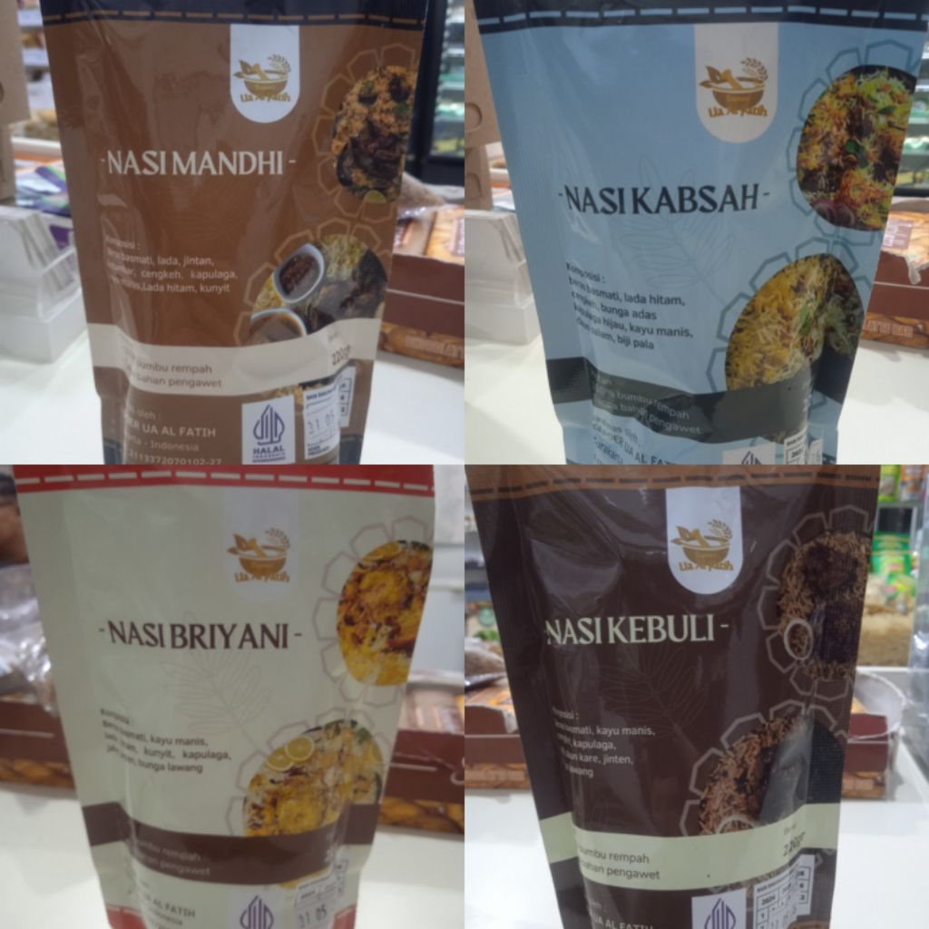 

AL FATIH Paket Beras Basmati + Bumbu Briyani, Kebuli, Kabsa dan Mandhi 220 g