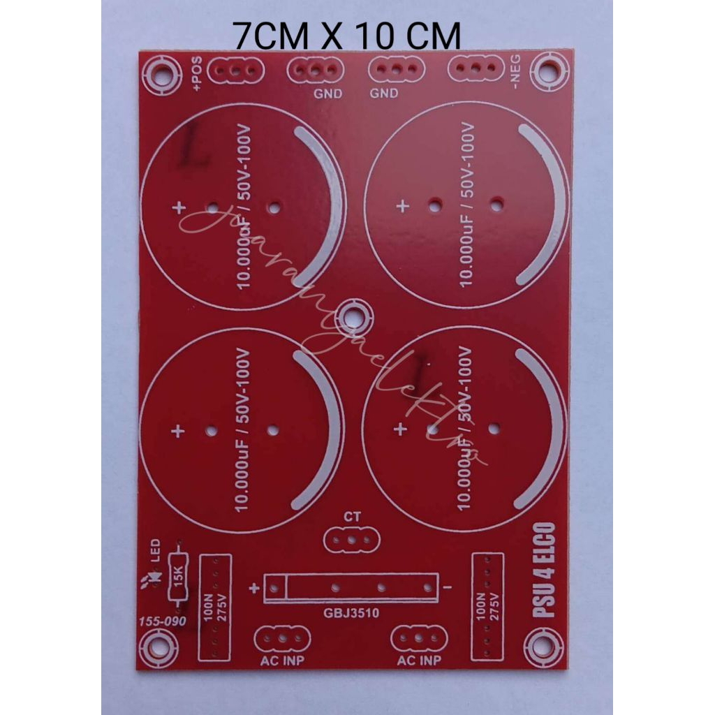 PCB PSU CLASS AB 4 ELCO ( 090 )