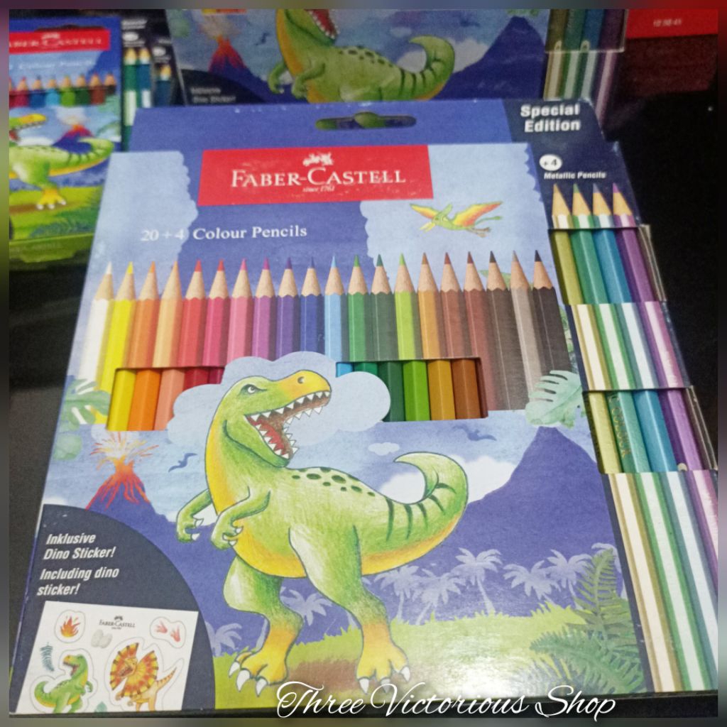 

Original Faber Castell Colour Pencil DINO 24 warna