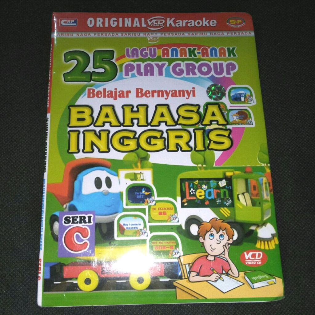 VCD 25 Lagu Anak Anak Play Group Belajar Bernyanyi Bahasa Inggris Seri C - V CD Karaoke