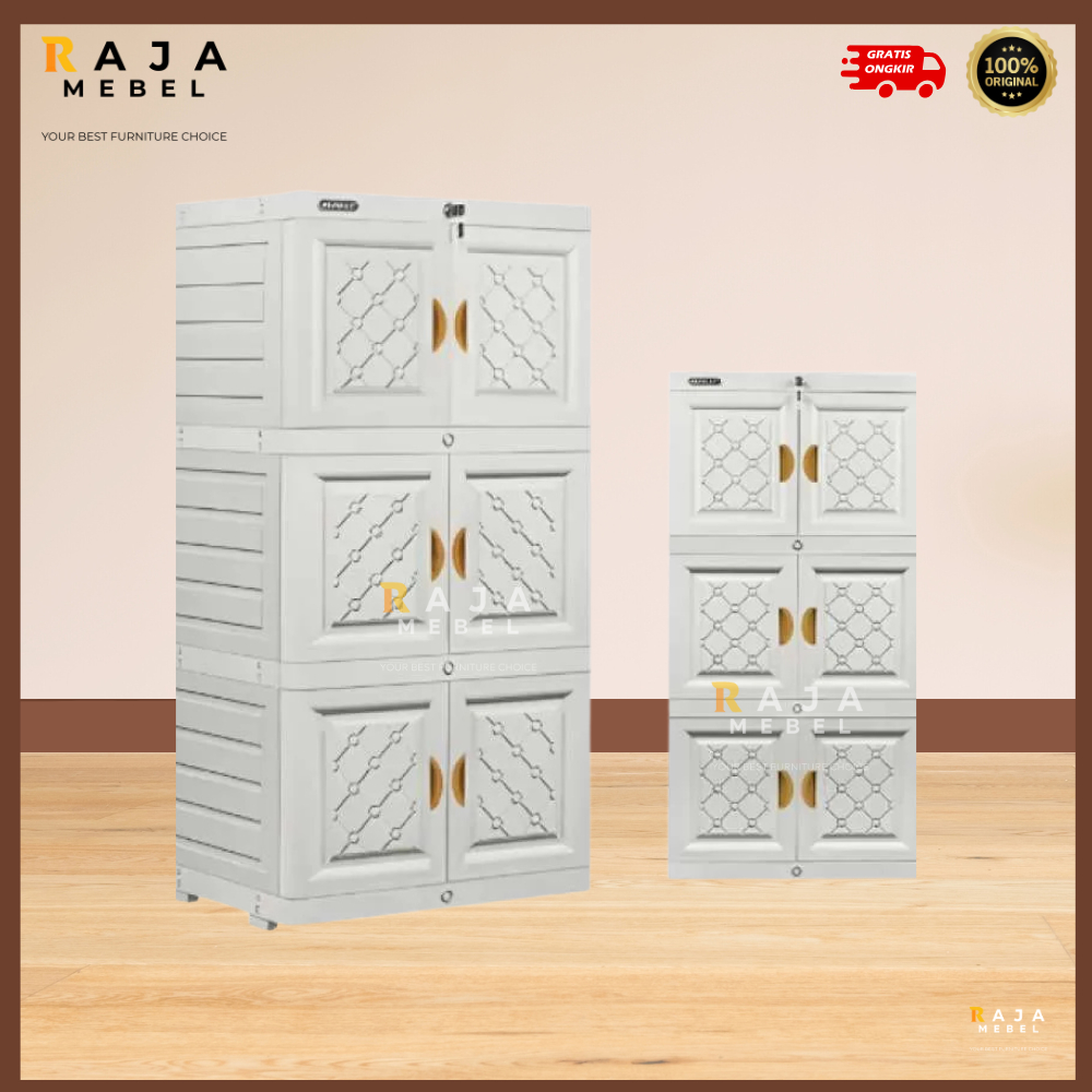 Lemari Plastik Napolly 3 Susun Tebal