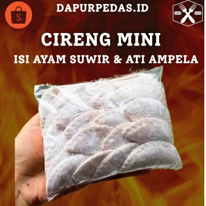 

Cireng Mini Isi Isi Ayam Suwir, dan ati ampela