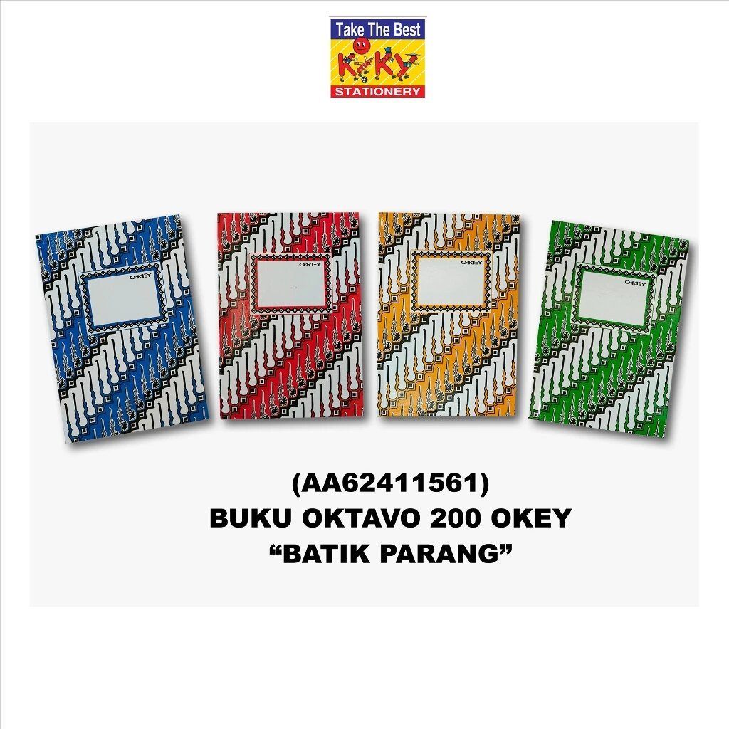

OKEY Buku Hard Cover Oktavo Glossy / Mini Agenda (Uk. 10,5 x 16 cm) Isi 200 Lembar