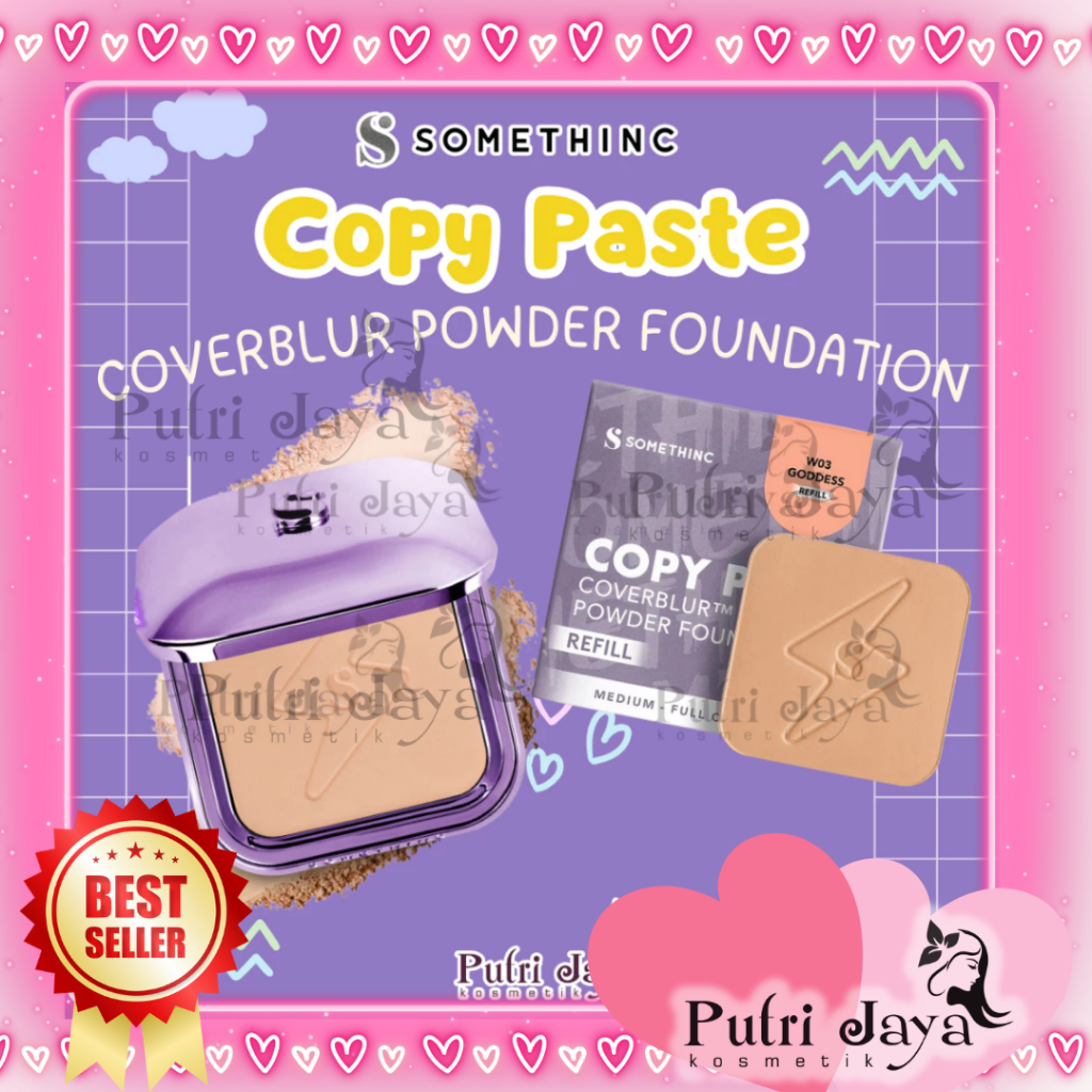 SOMETHINC Copy Paste Cover Blur Powder Foundation | Bedak Padat TWC | Refill