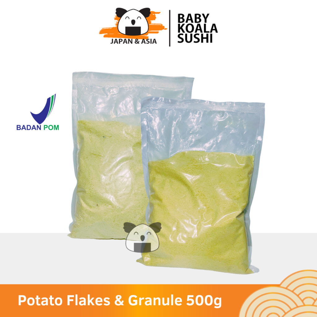 

(EXP.10/2025) POTATO FLAKES & GRANULE Dehydrated Tepung Kentang 500 g │ for Mashed Potato Import