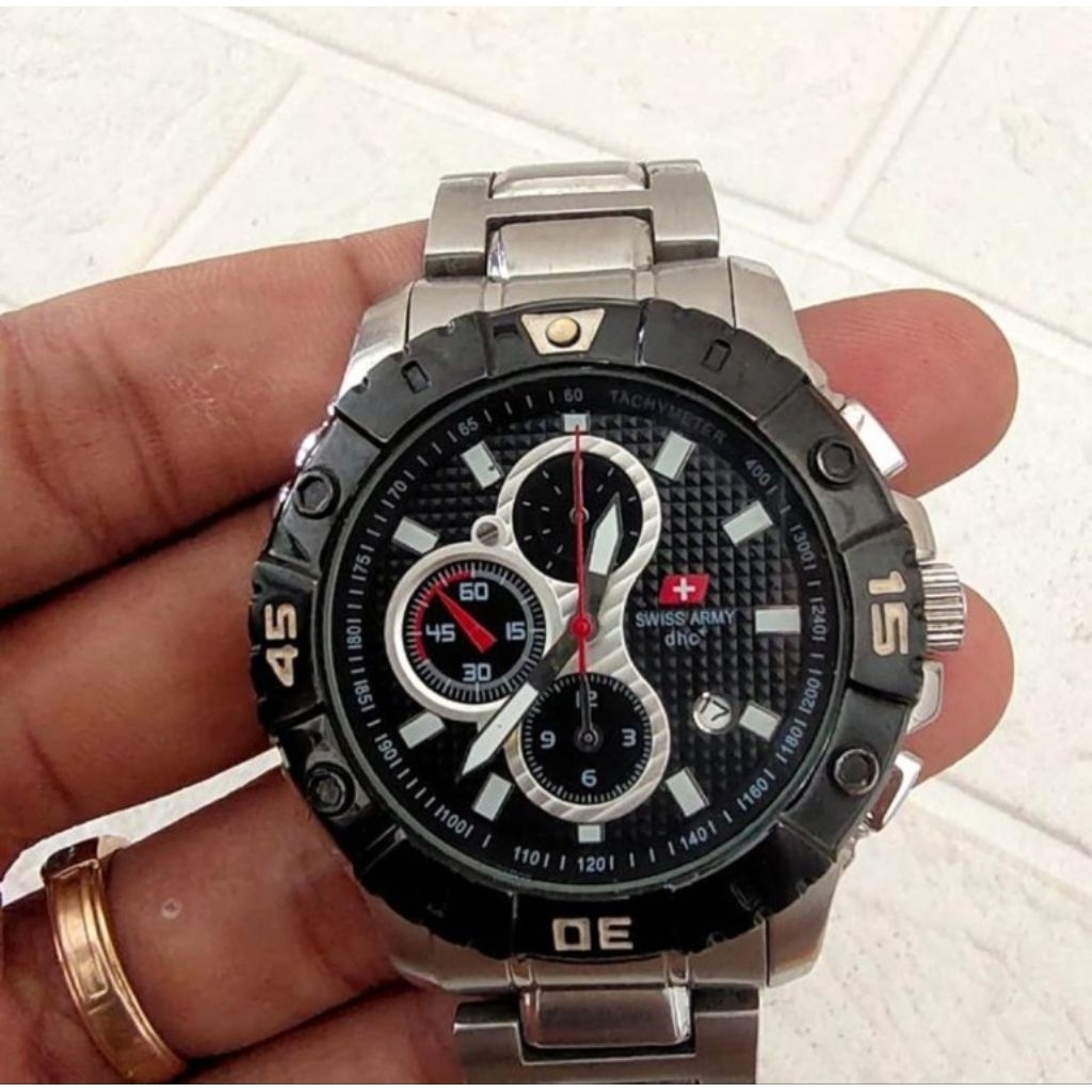 swiss army dhc + quartz chronograph