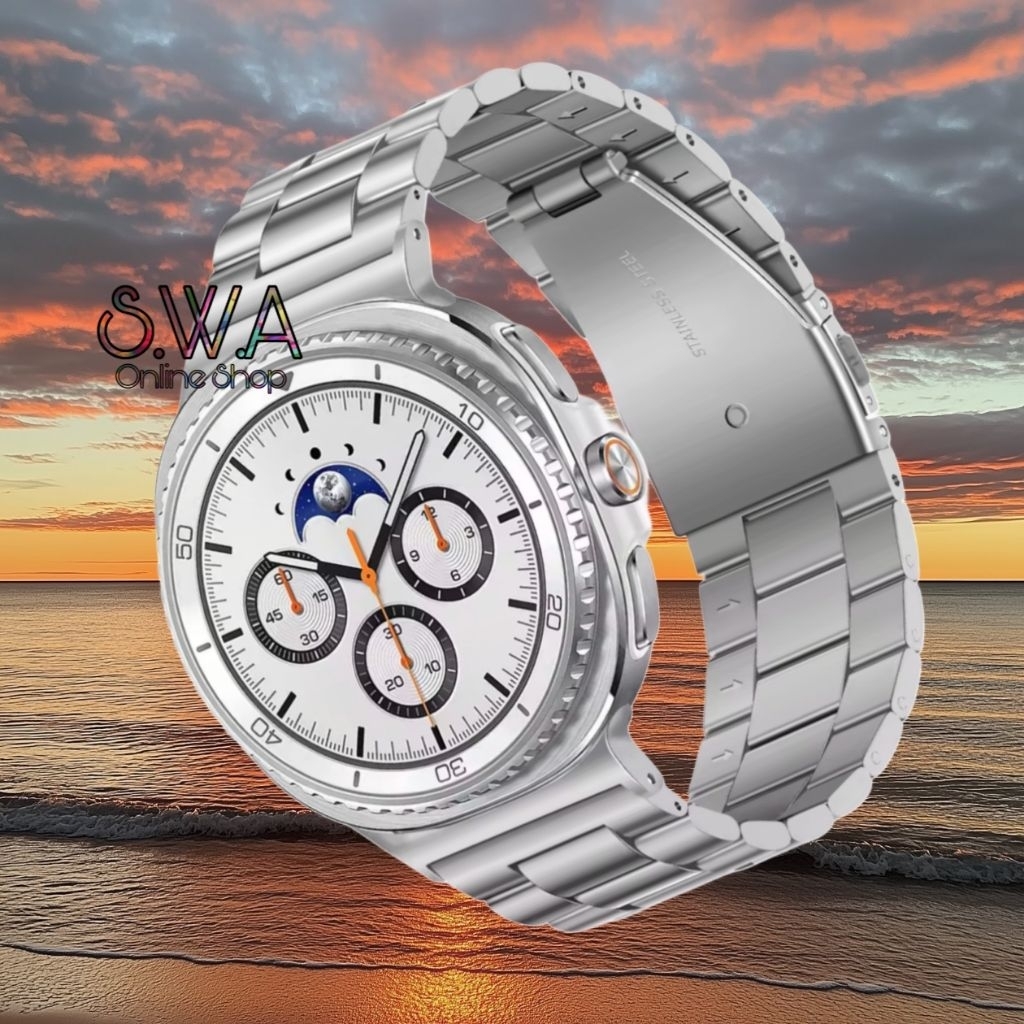 STRAP TALI JAM TANGAN STAINLESS STEEL SAMSUNG GALAXY WATCH 8 CLASSIC 46MM WATCH 8 40MM 44MM WATCH UL