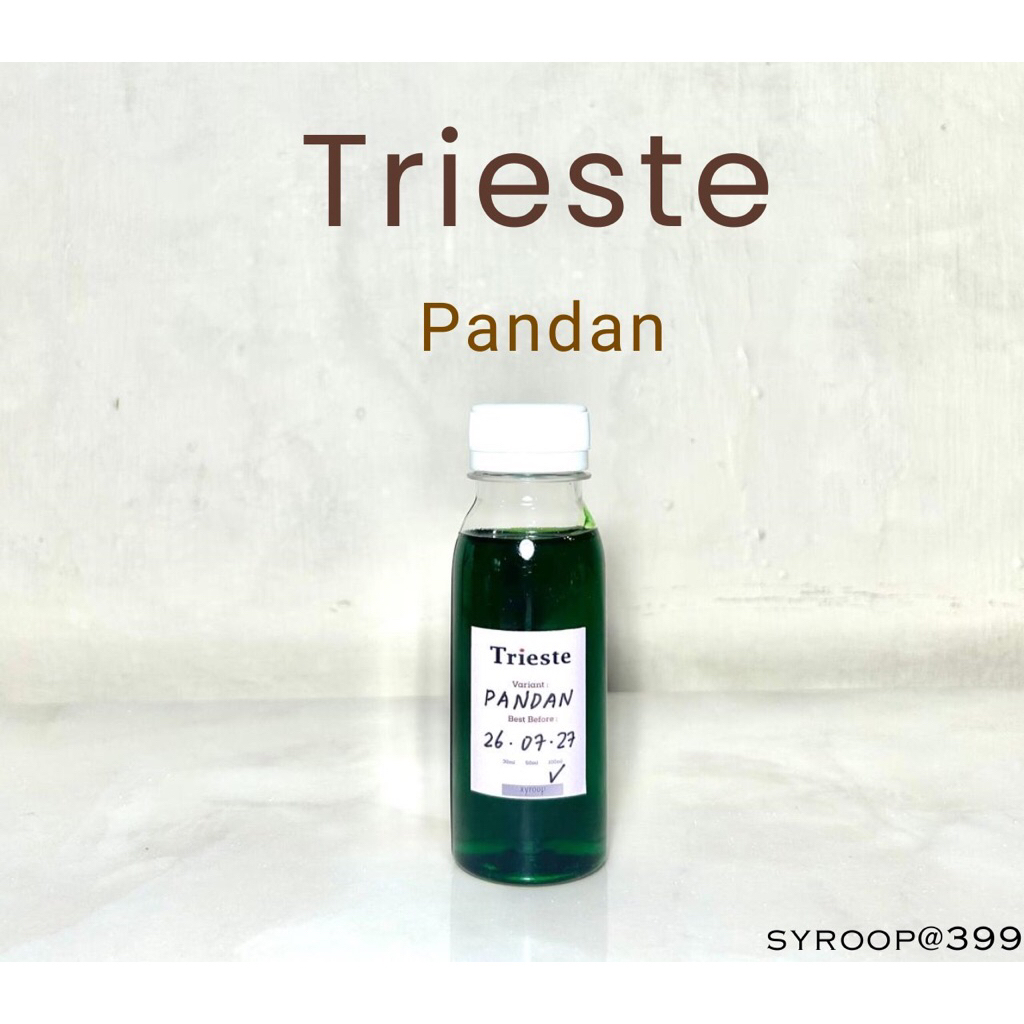

Trieste Pandan Coffee Syrup Repack 30ml 50ml 100ml