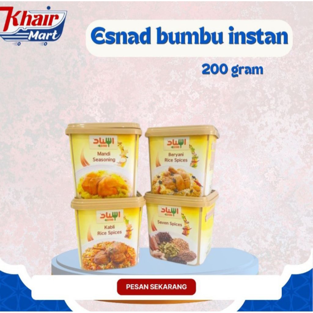 

Esnad Bumbu Instan 200 gram kebuli mandi biryani