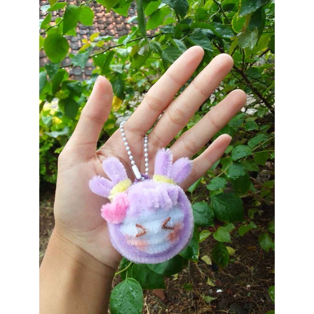 Gantungan kunci,gantungan tas,hp kawat bulu