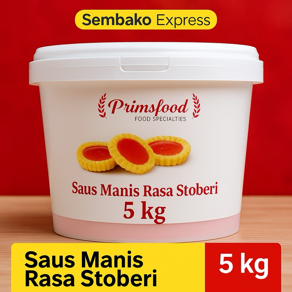 

Primsfood Saus Manis Rasa Stroberi 5 kg