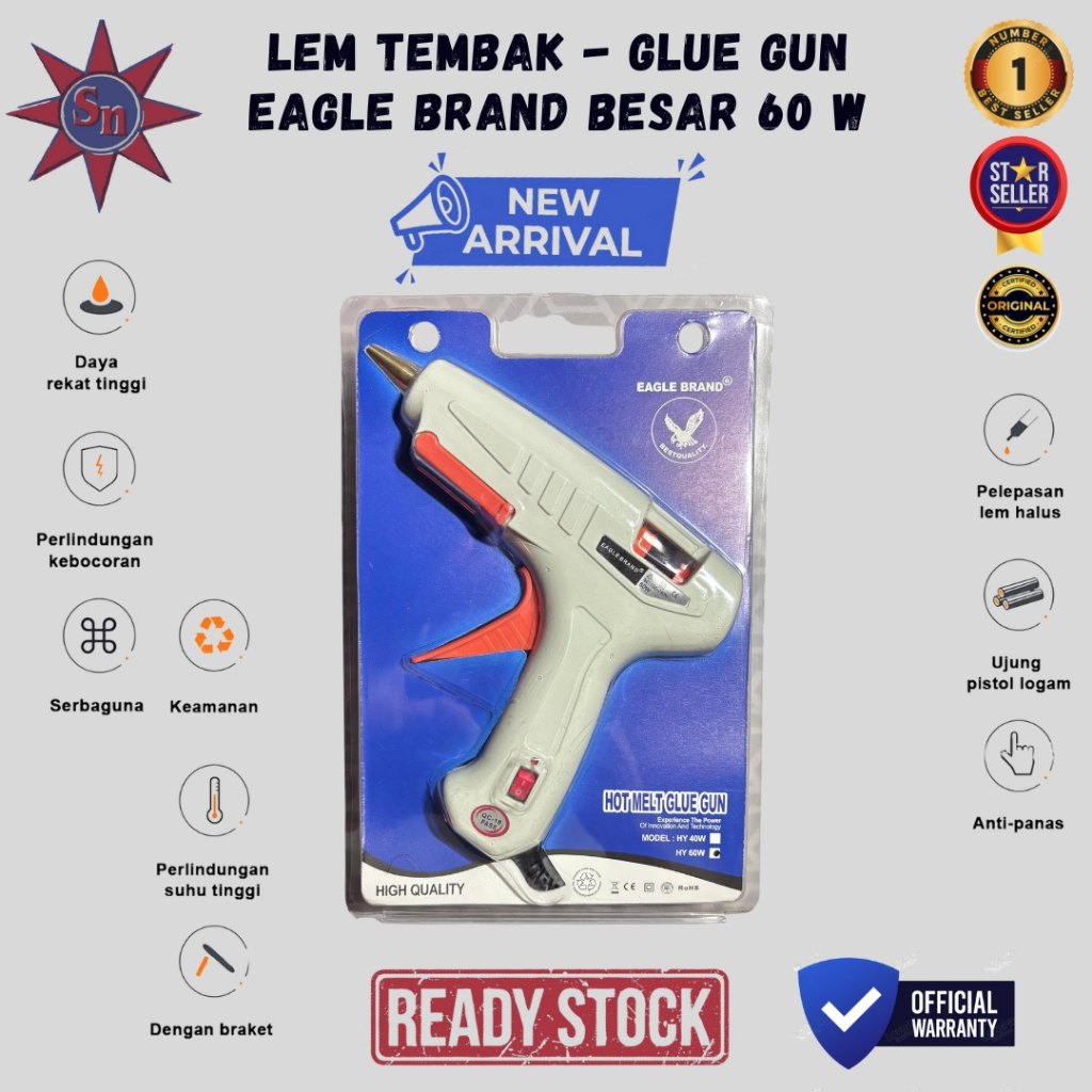

Lem Tembak - Glue Gun Eagle Brand Besar 60 W - Premium Product