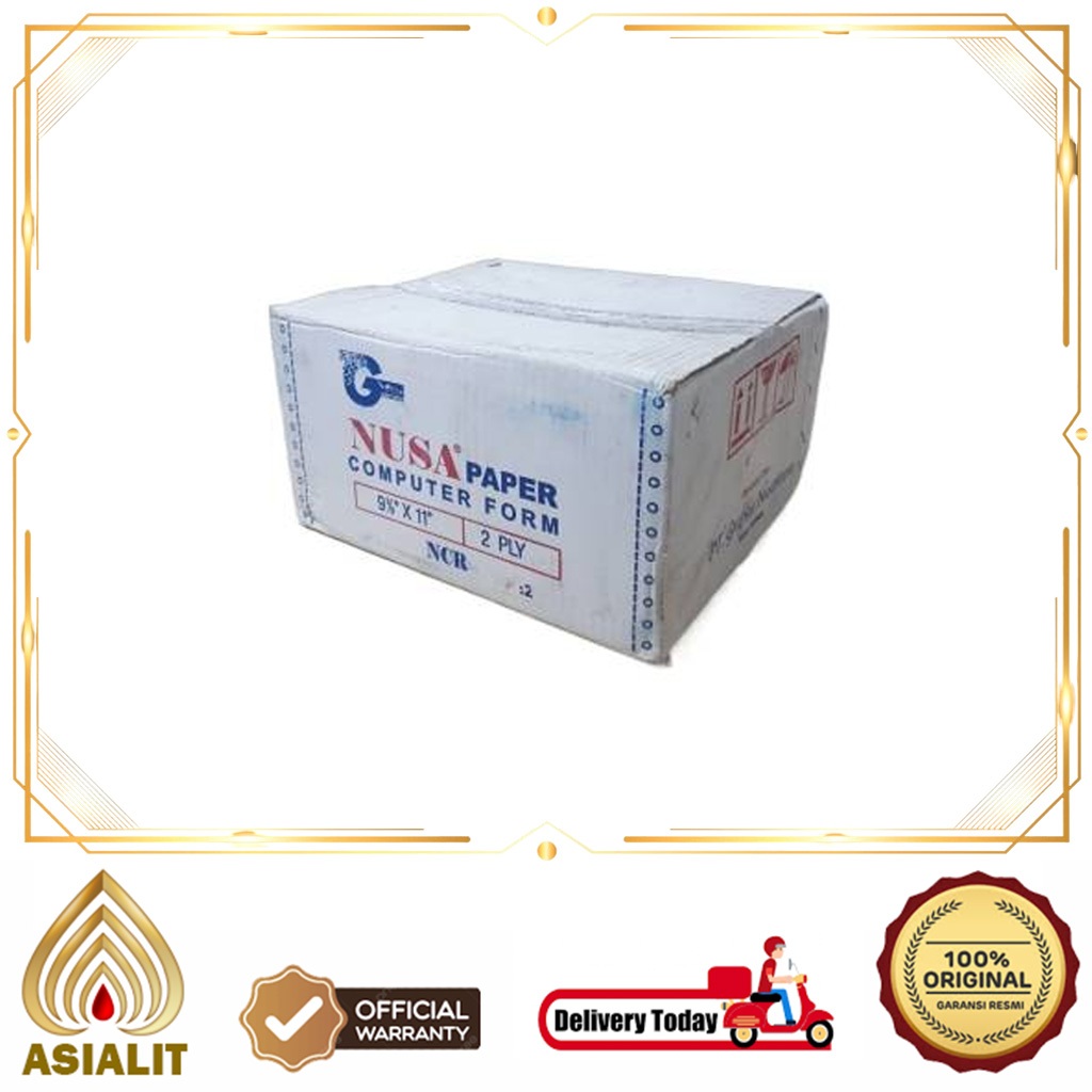 

Kertas Continuous Form Kecil Nusa 2 Ply Prs 9 1/2 x 11 in Dibagi 2