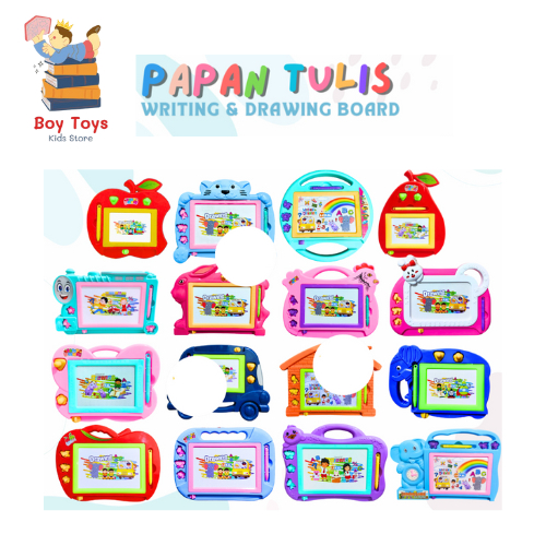 

Magic Drawing Board Belajar Menghitung Menulis Menggambar Papan Tulis Magnet Karakter