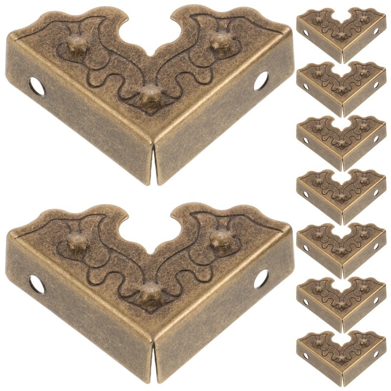 Siku Besi Hollow 8Pcs Pelindung Siku Box Besi Pelindung Sudut Buku Siku Pelindung