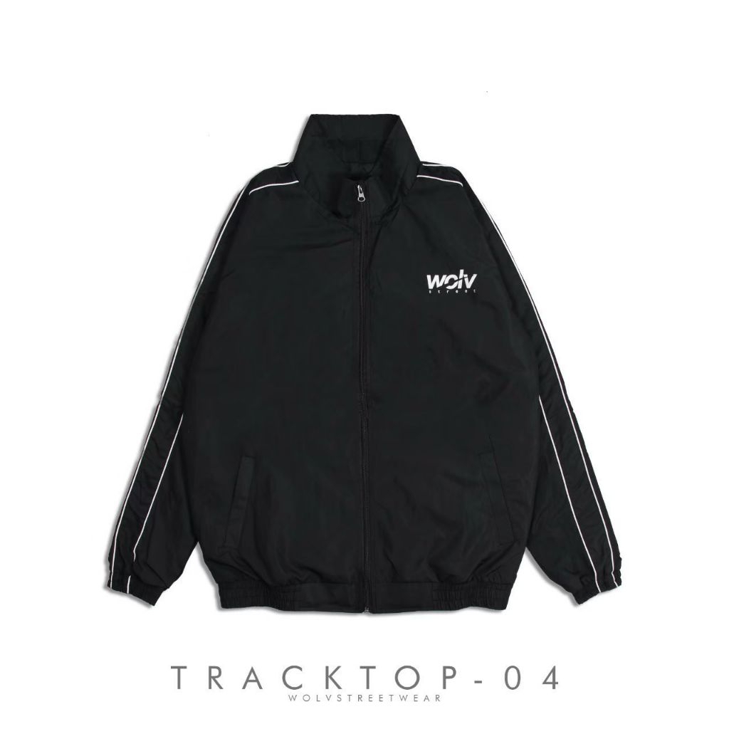 WOLV - Tracktop Premium Jaket Parasut Original Lokal Brand | Jaket Parasut Unisex Pria Wanita
