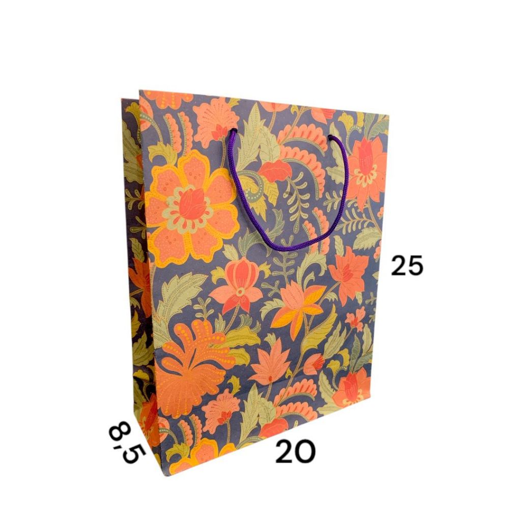 

paper bag BATIK paperbag motif ukuran 20 x 25 tas kertas shopping goodie bag souvenir exclusive