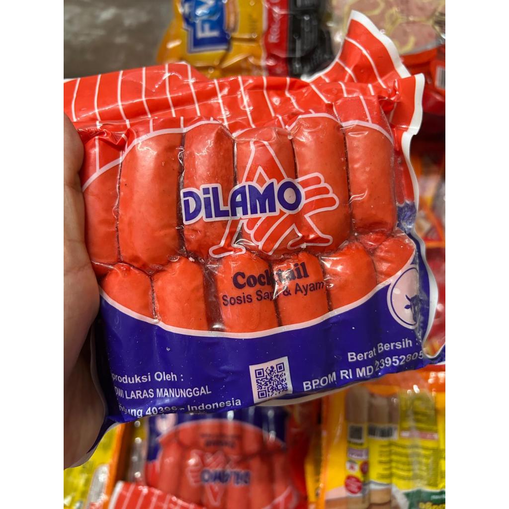 

SOSIS DILAMO Cocktail, JOSS, KIMBO, MAWAR, MUANTAP, SALAM, SAMS 500gr MURAH, ENAK