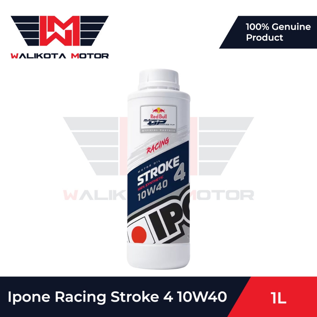 Ipone Racing Stroke 4 10W40 1L Oli 4Tak Premium Redbull Original