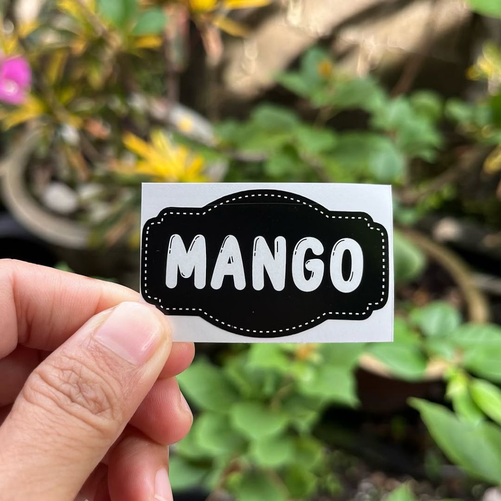 

Stiker Anti Air Size 5 x 3cm Tulisan Mango