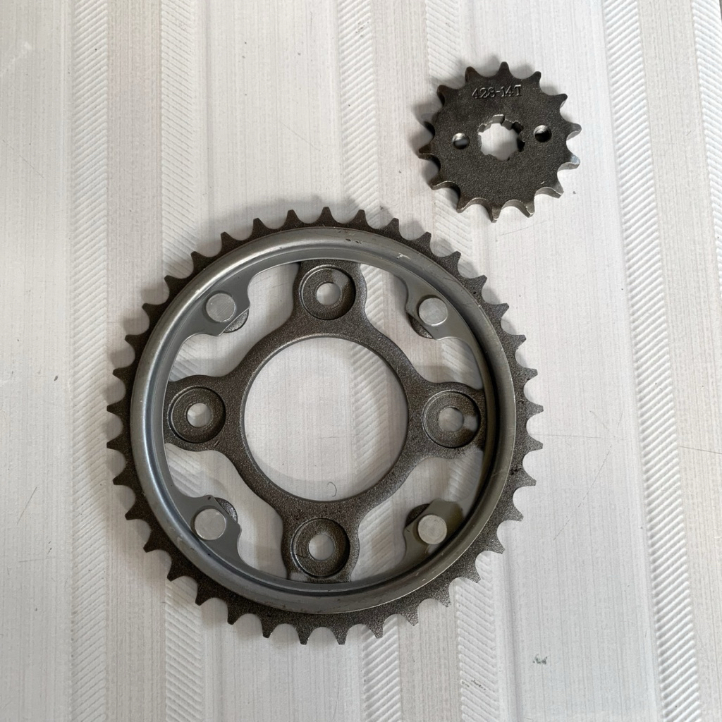 Gear Paket Depan Belakang Revo Absolute 428-14T/37T / Revo Fit / Karisma / Supra x 125 / Blade